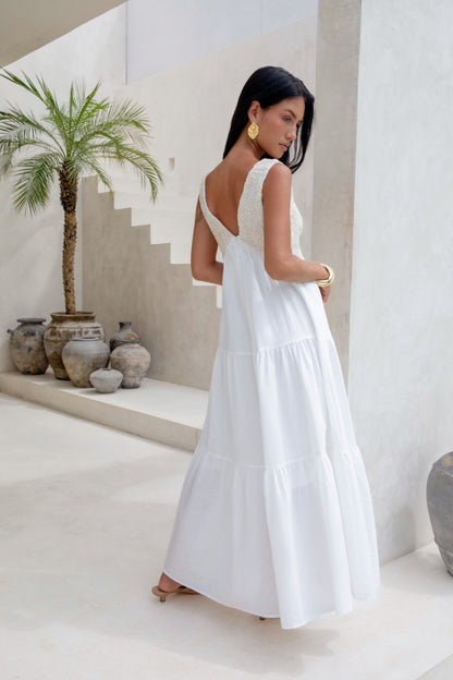 Lost In Your Love Maxi Dress White