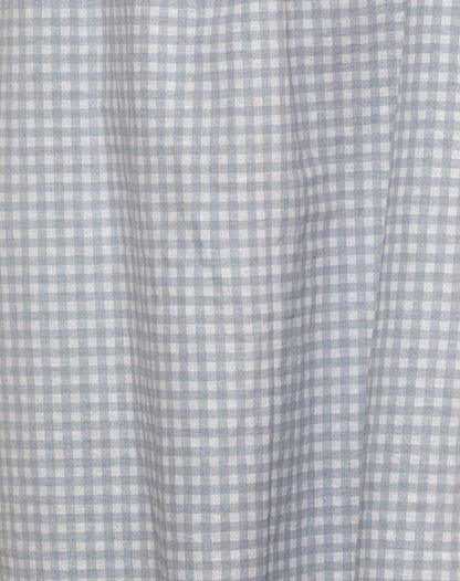 Kamalani Dress in Mini Gingham Blue and Grey