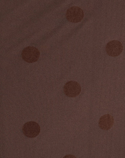 Rosaga Maxi Dress in Big Polka Flock Brown
