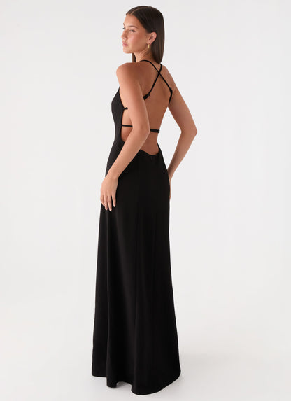Russian Roulette Maxi Dress - Black