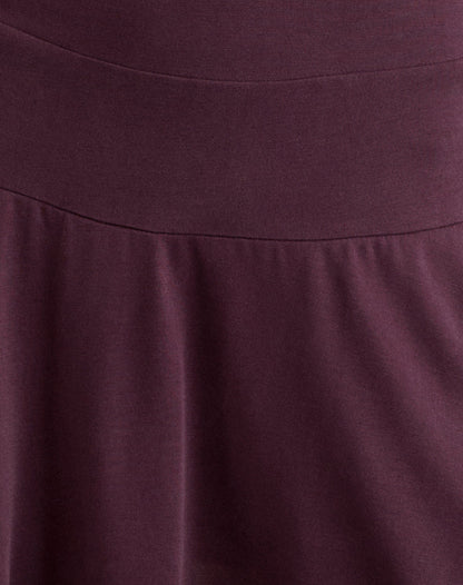 Somiah Bardot Mini Dress in Cupro Deep Purple