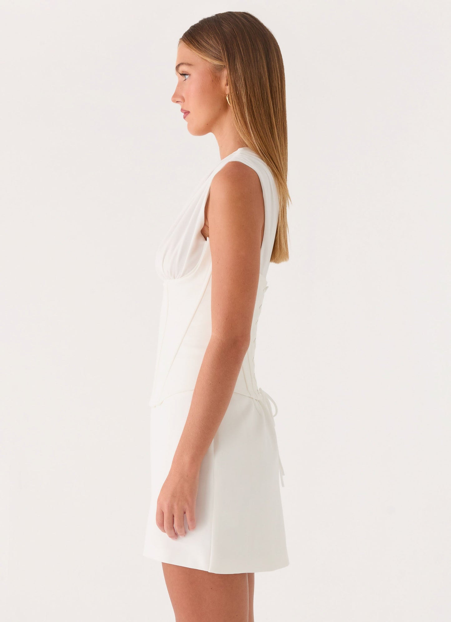 Sarielle Corset Mini Dress - Off White