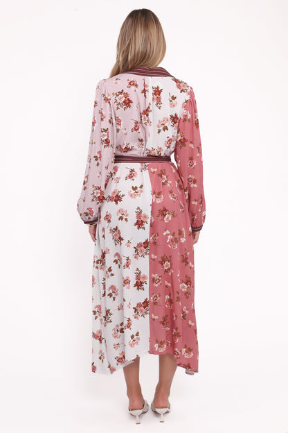 Maiden Long Sleeve Midi Dress - First Blush