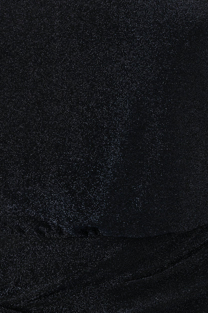Santiago Off Shoulder Midi Dress - Navy